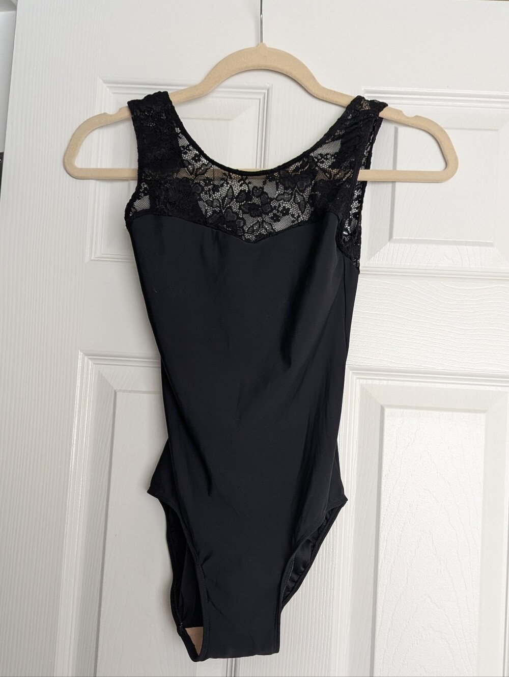 Eleve Leotard Small Lace Black